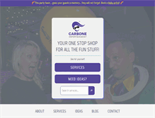 Tablet Screenshot of carboneentertainment.com